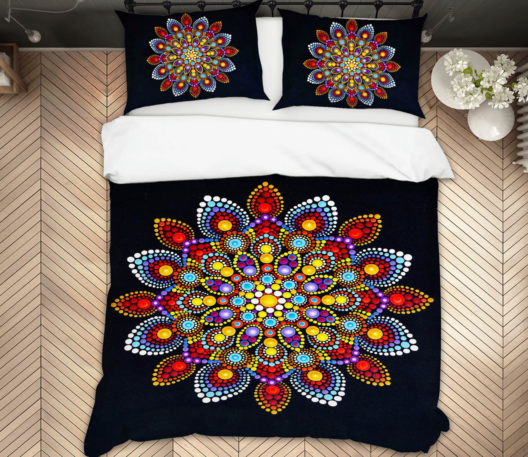 3D Pattern 59016 Bed Pillowcases Quilt