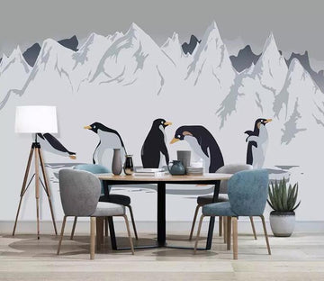 3D Arctic Penguin 1326 Wall Murals Wallpaper AJ Wallpaper 2 