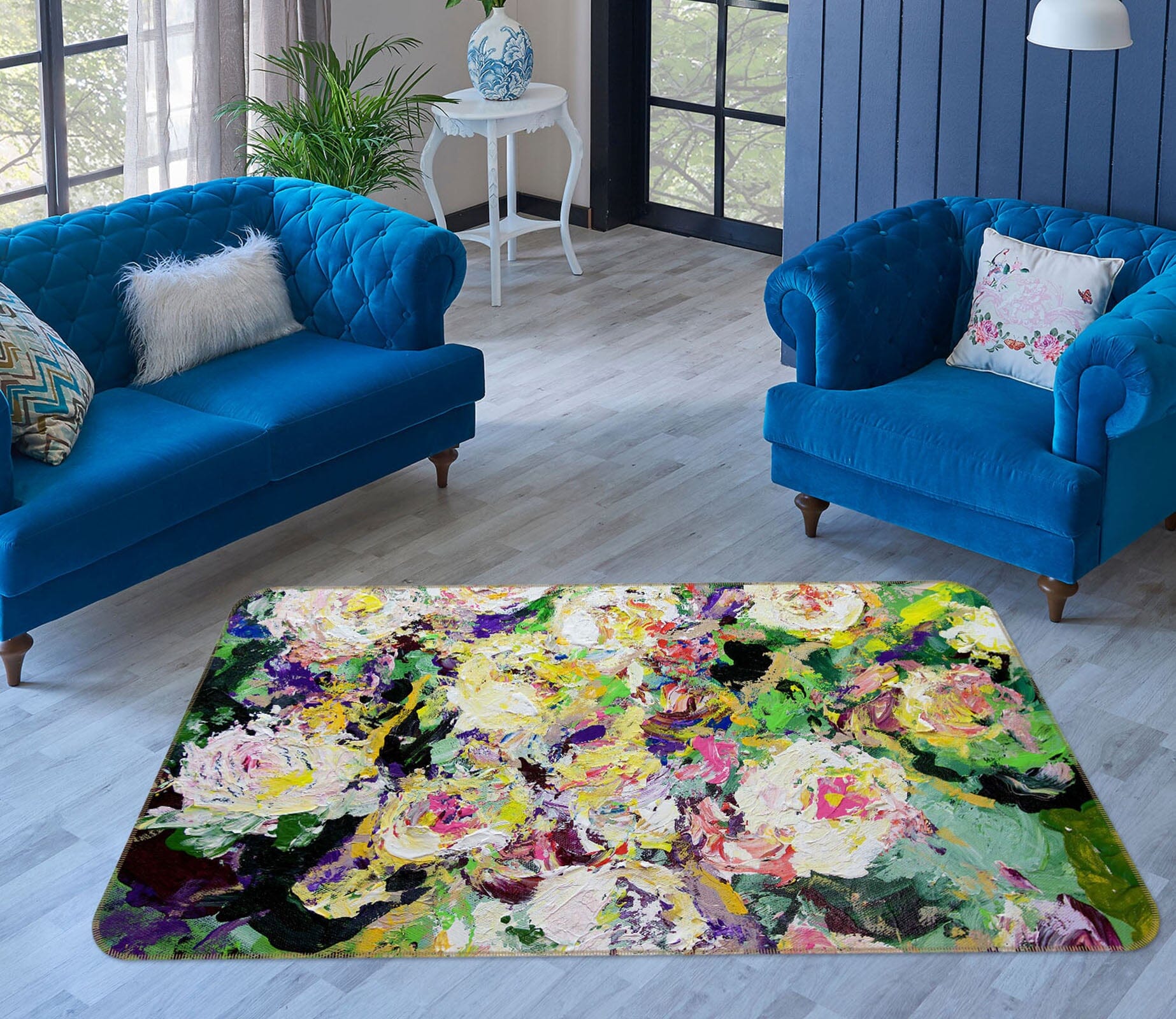 3D Country Garden 1117 Allan P. Friedlander Rug Non Slip Rug Mat Mat AJ Creativity Home 
