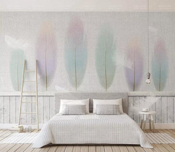 3D Colored Feathers WC130 Wall Murals Wallpaper AJ Wallpaper 2 