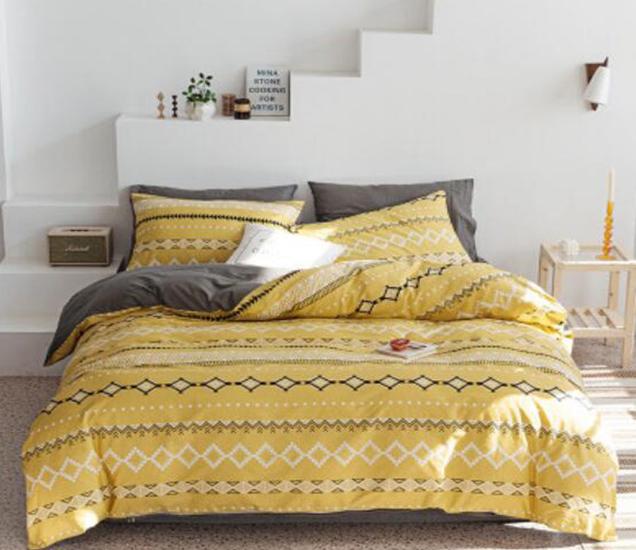 3D Yellow Totem 30083 Bed Pillowcases Quilt