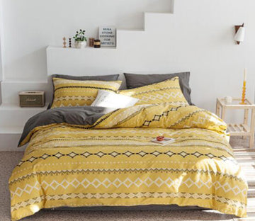 3D Yellow Totem 30083 Bed Pillowcases Quilt