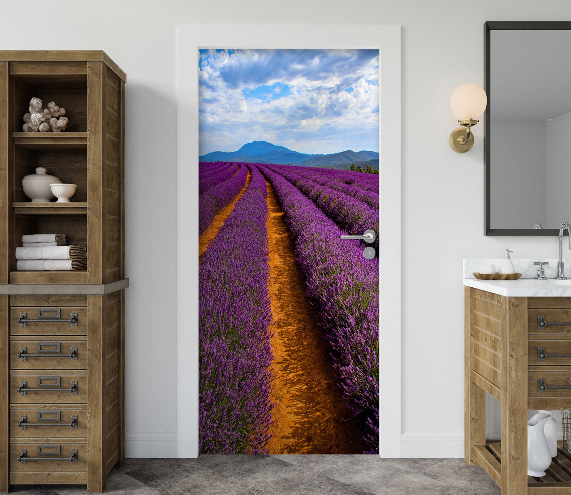 3D Flower Bush 25173 Door Mural