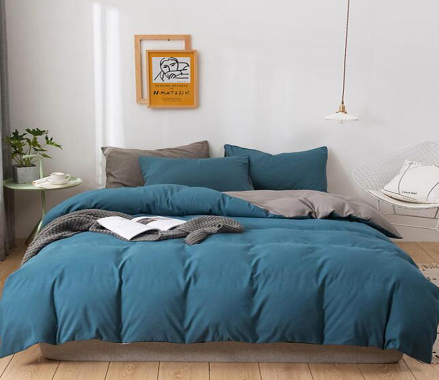 3D Navy Blue 2073 Bed Pillowcases Quilt