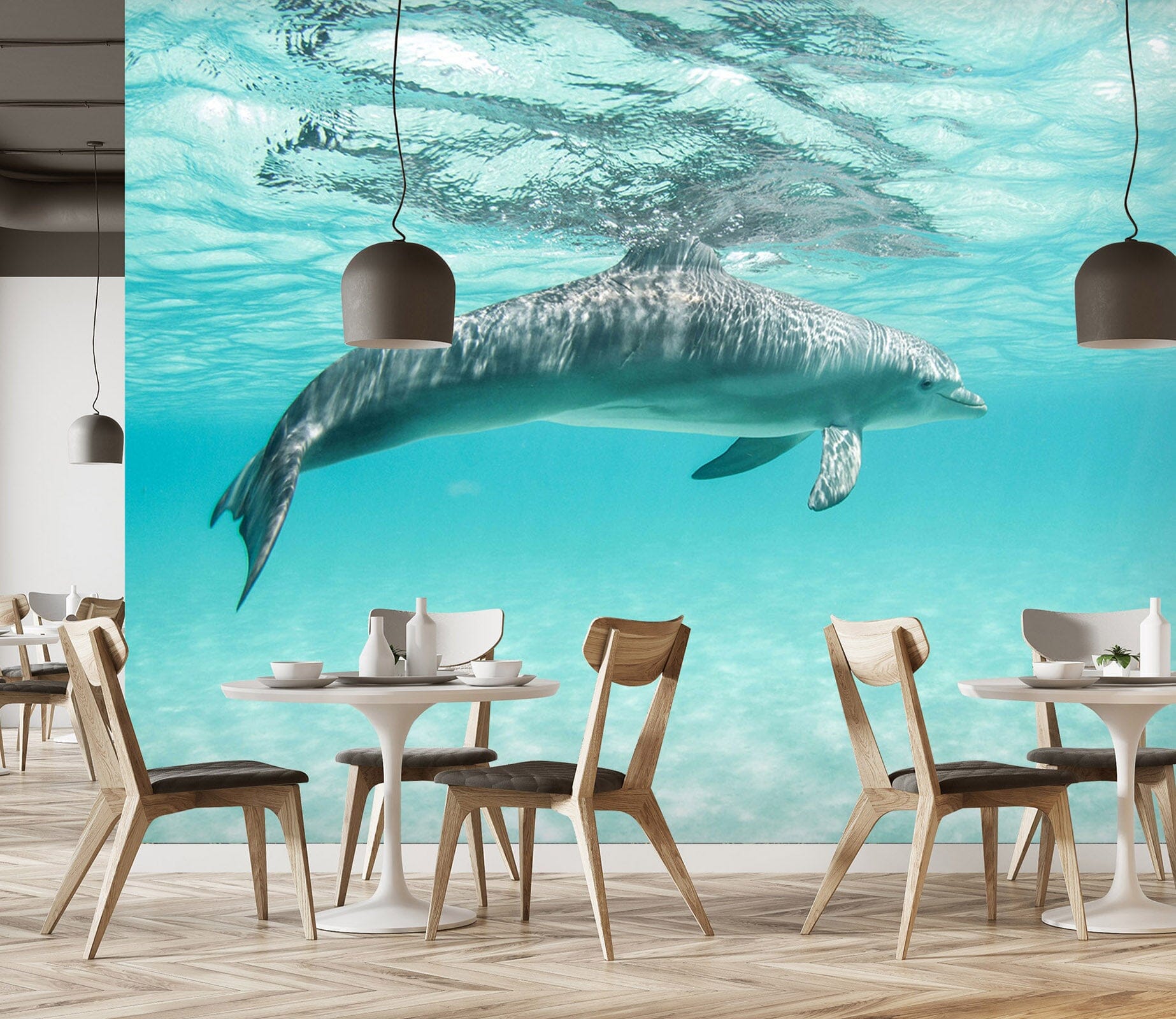 3D Dolphin Leisure 225 Wall Murals Wallpaper AJ Wallpaper 2 