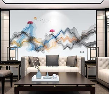 3D Color Wave 321 Wall Murals Wallpaper AJ Wallpaper 2 