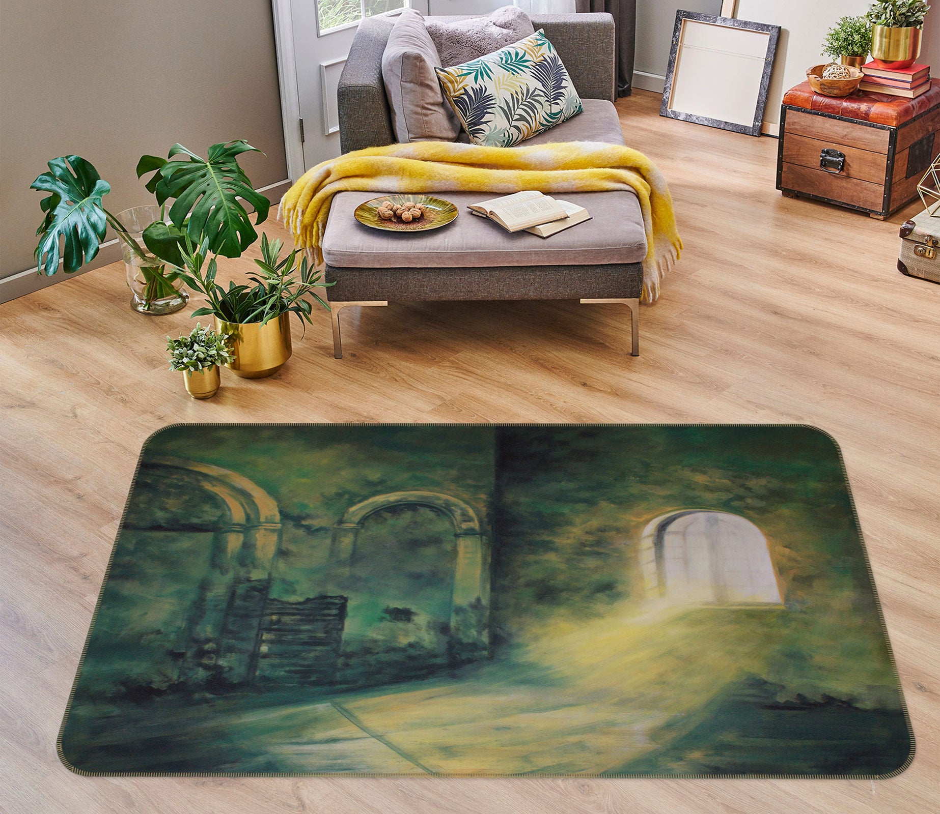 3D Window Sunlight 75202 Non Slip Rug Mat