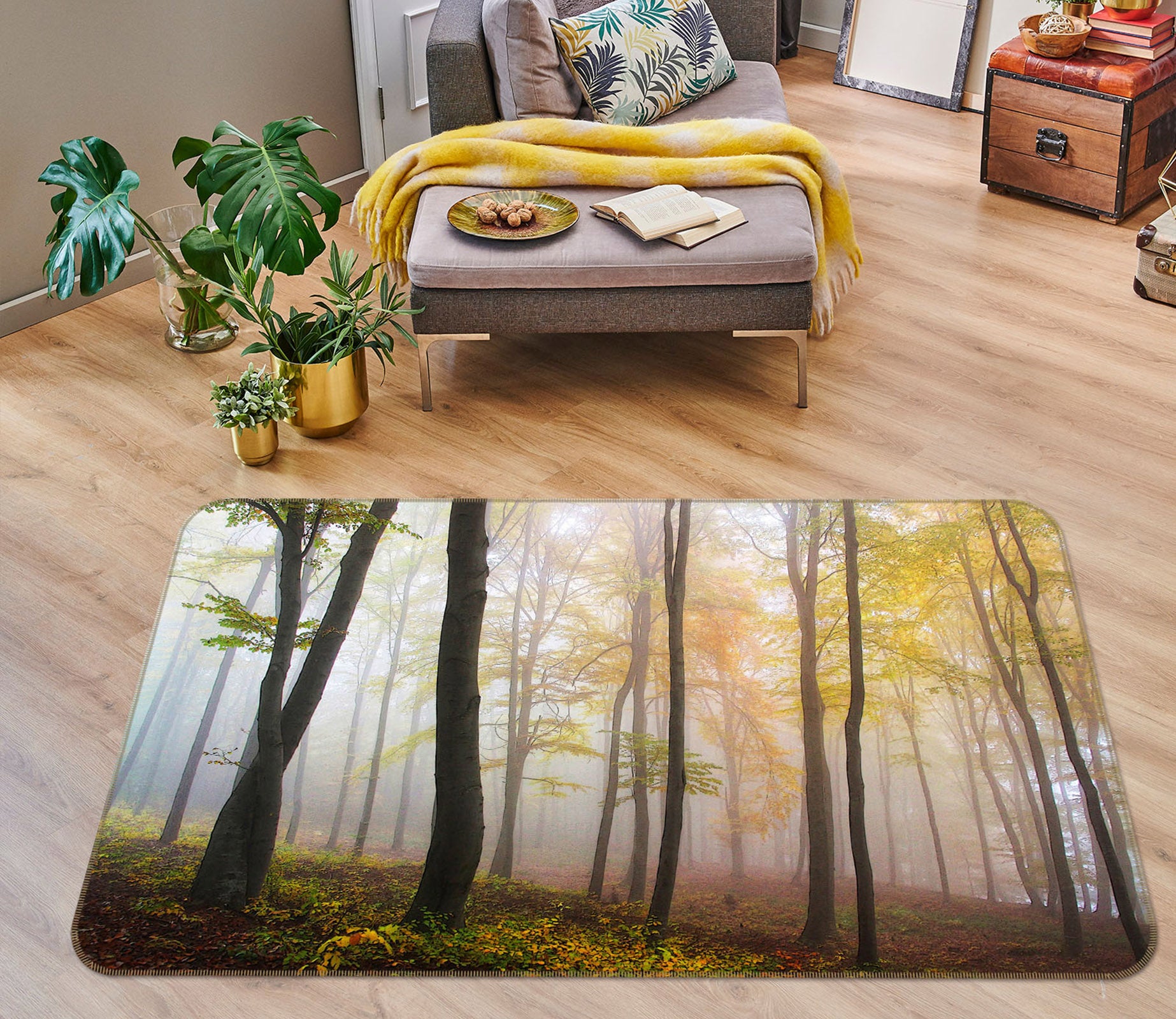 3D Forest 34158 Non Slip Rug Mat