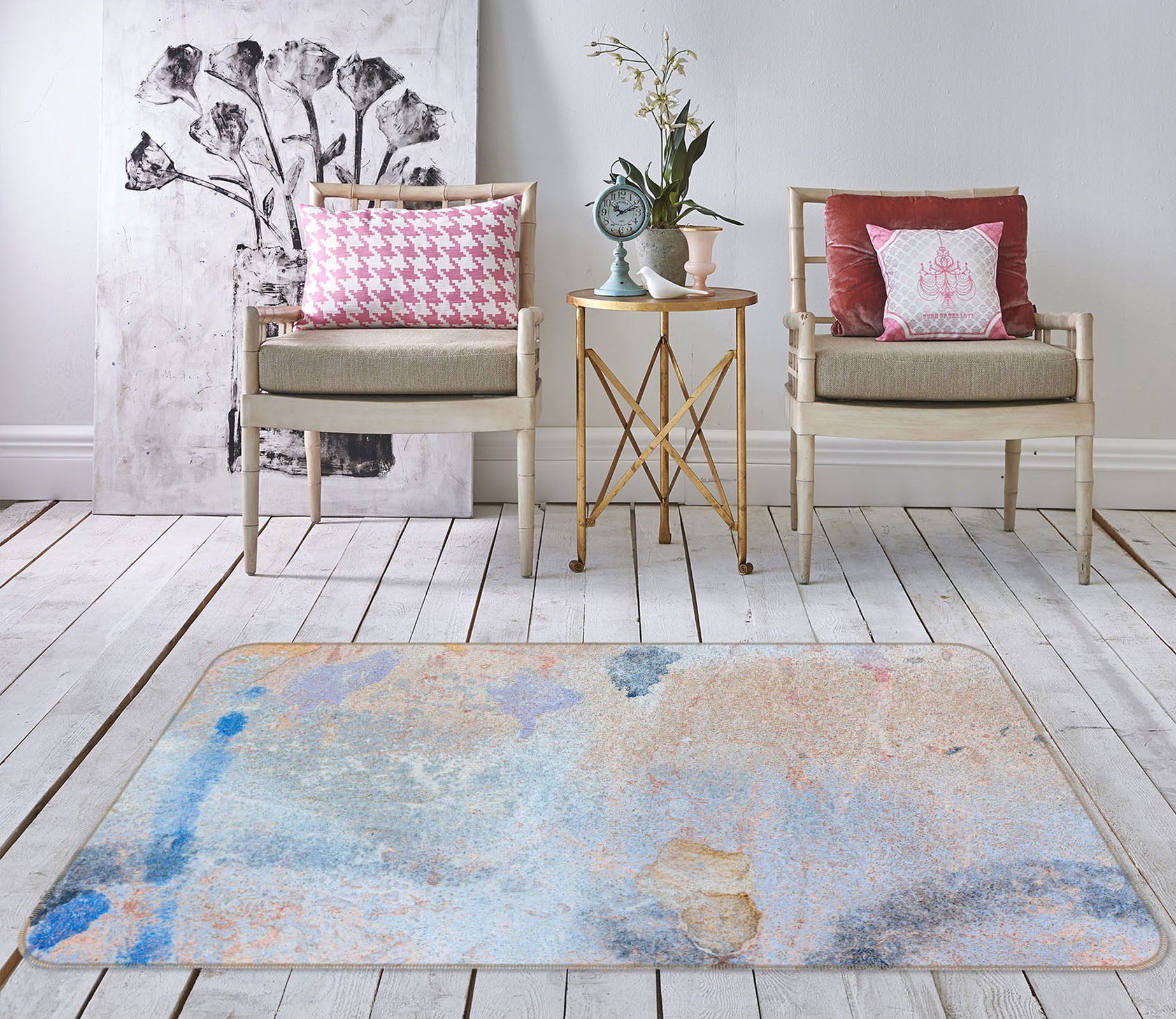 3D Texture Pattern 31080 Non Slip Rug Mat
