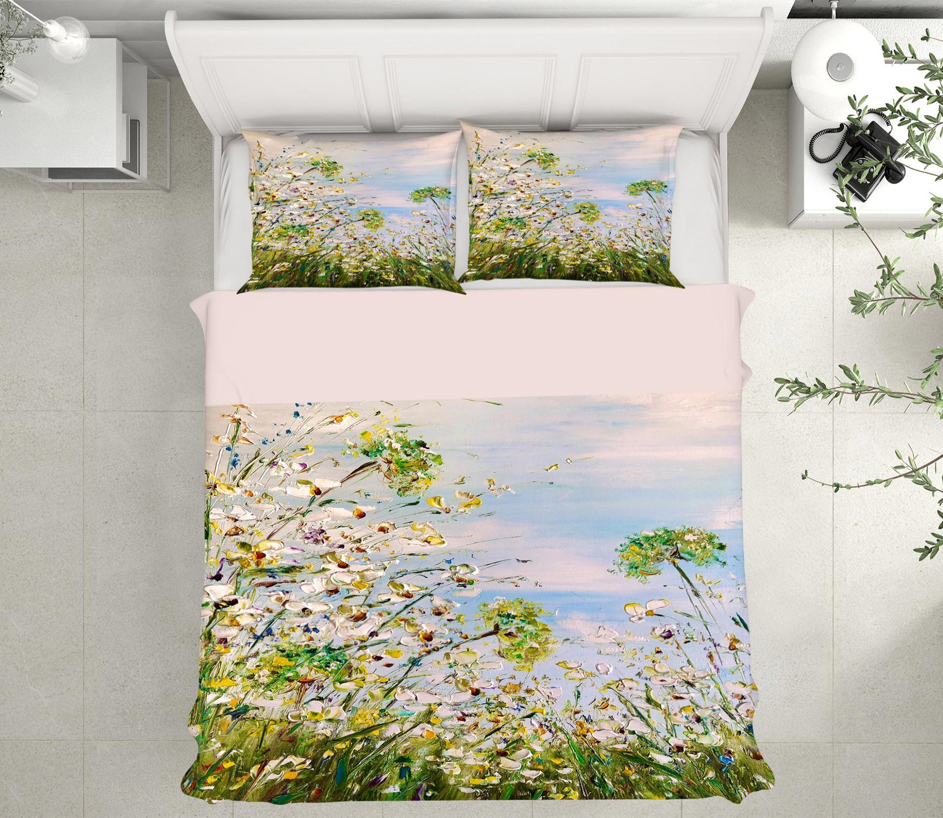3D Green Flower 455 Skromova Marina Bedding Bed Pillowcases Quilt