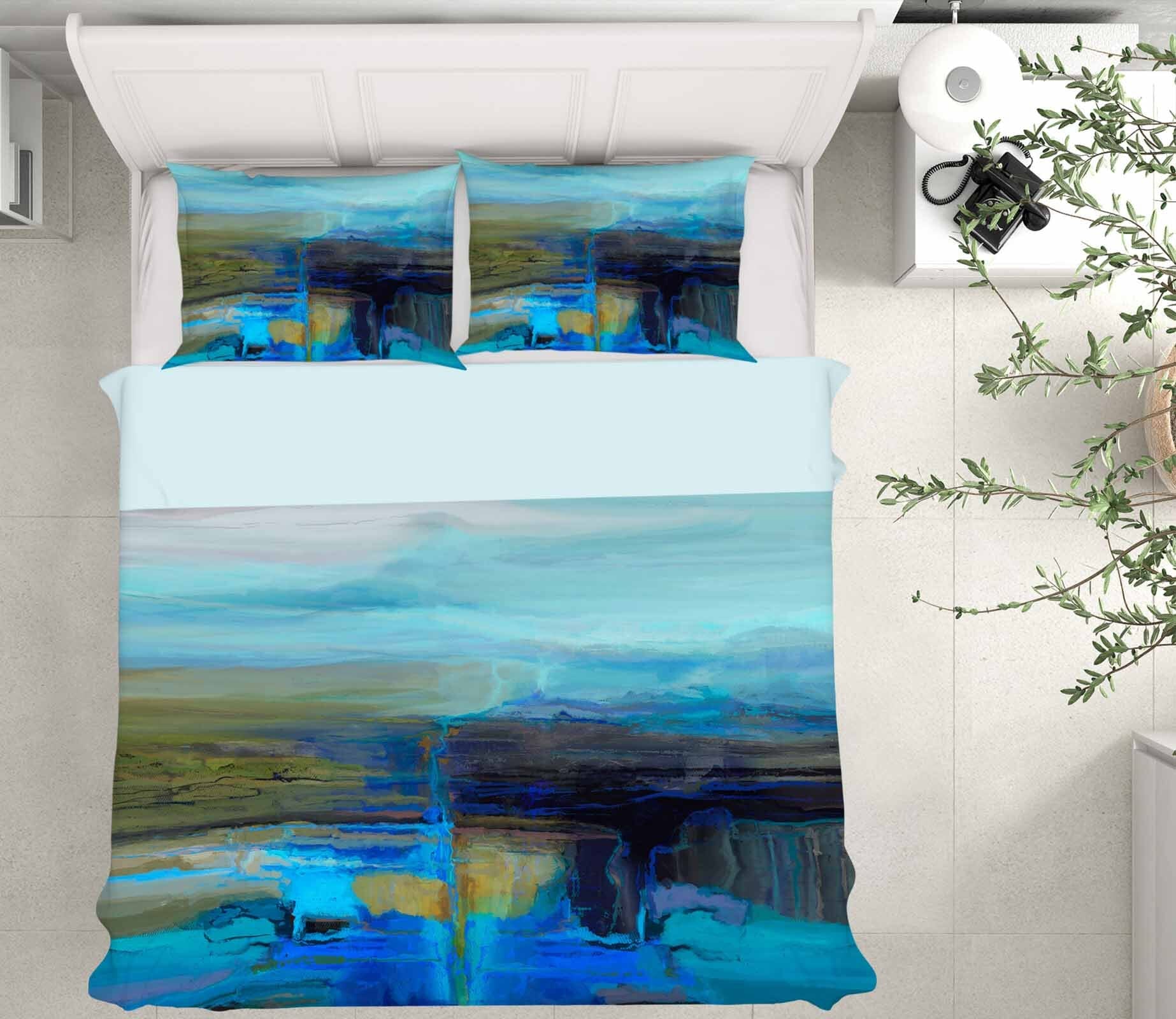 3D Night Lake 2125 Michael Tienhaara Bedding Bed Pillowcases Quilt Quiet Covers AJ Creativity Home 