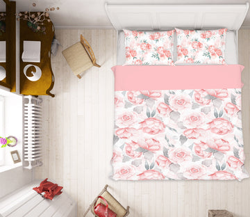 3D Pink Flower 18192 Uta Naumann Bedding Bed Pillowcases Quilt
