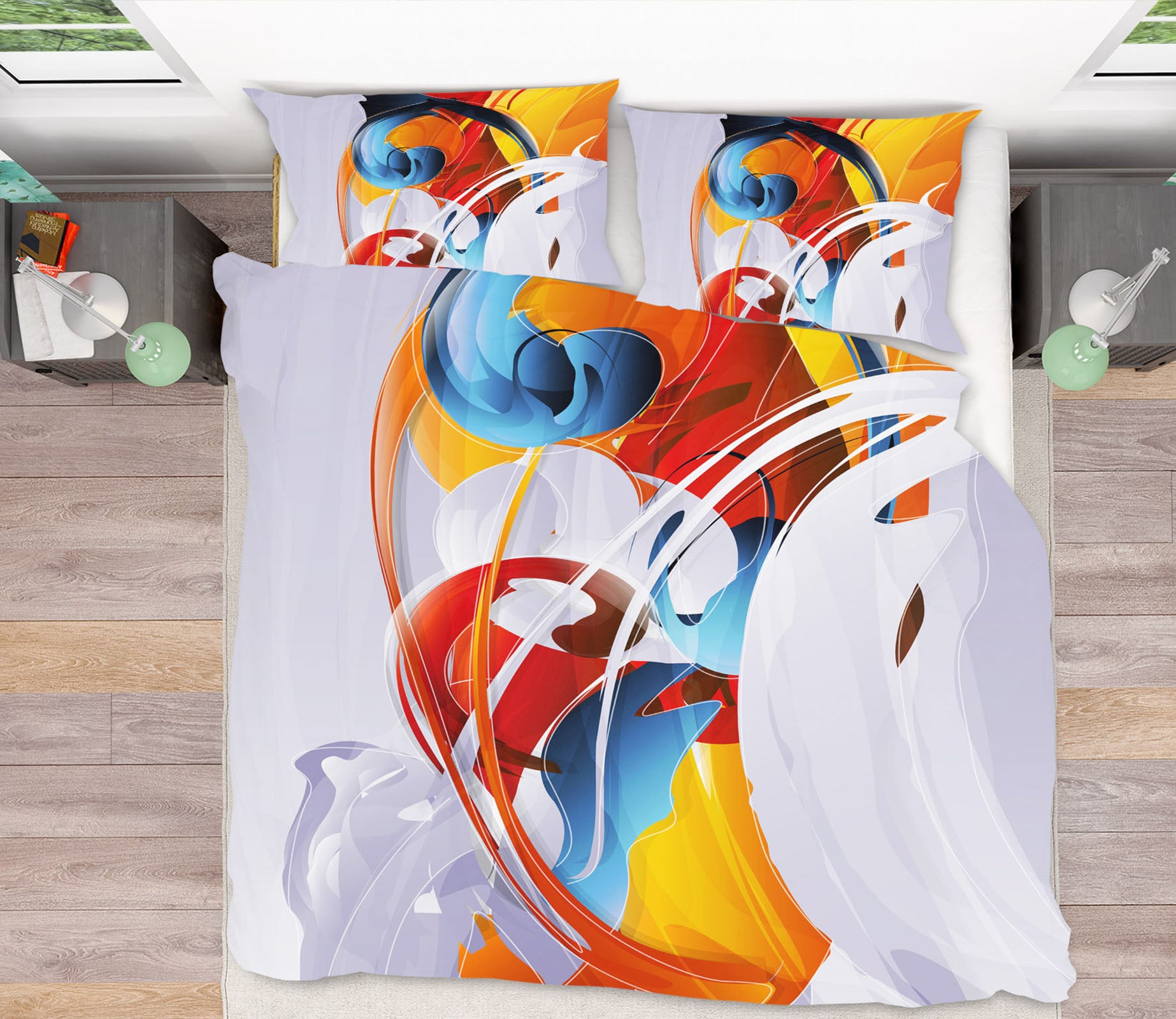 3D Colorful 15214 Bed Pillowcases Quilt