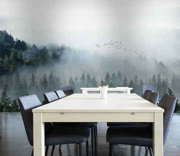 3D Foggy Forest WG075 Wall Murals
