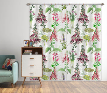 3D Colored Flowers 107 Uta Naumann Curtain Curtains Drapes Curtains AJ Creativity Home 