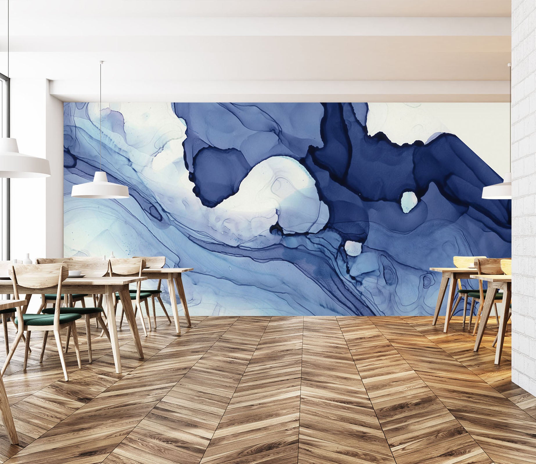 3D Navy Blue 1429 Wall Murals