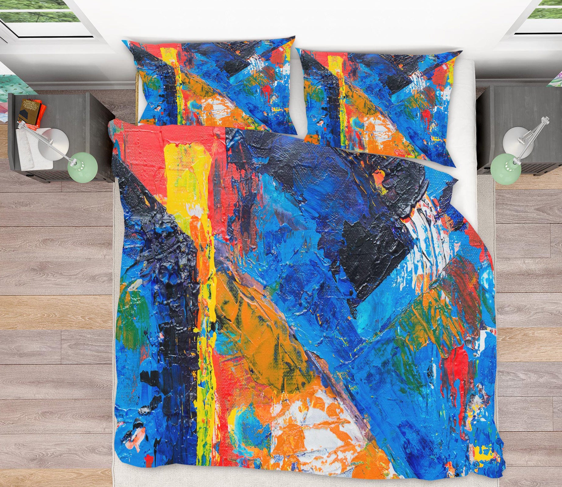 3D Colorful 16119 Bed Pillowcases Quilt