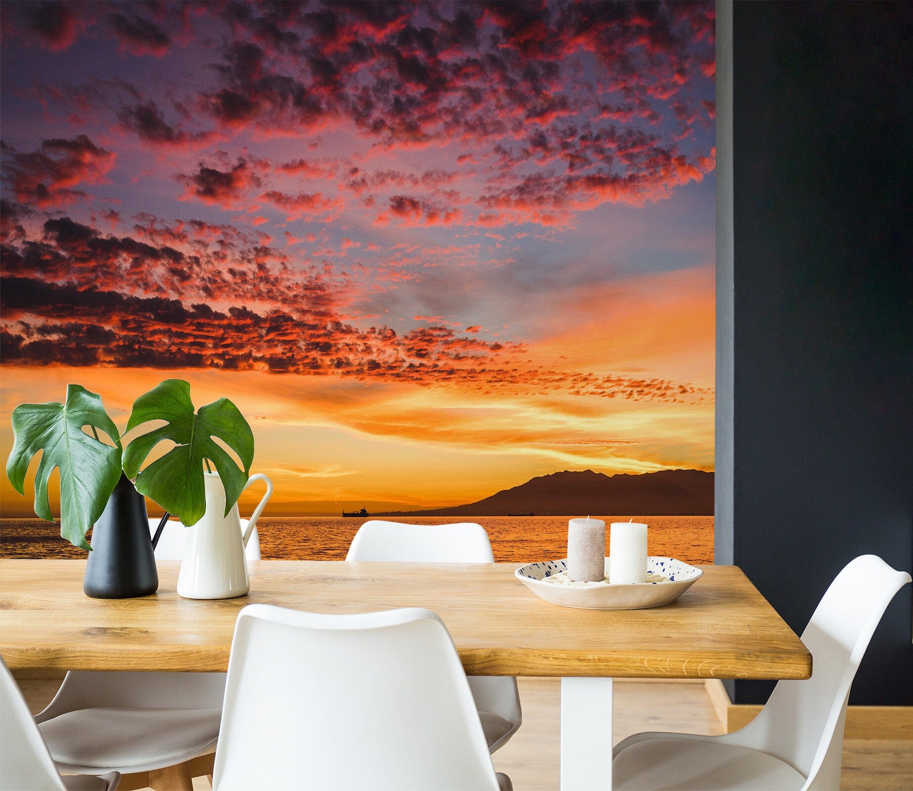 3D Sunset Dusk Sea 82 Wall Murals Wallpaper AJ Wallpaper 2 