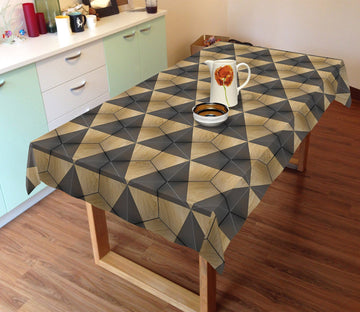 3D Black Triangle Pattern 78 Tablecloths Wallpaper AJ Wallpaper 
