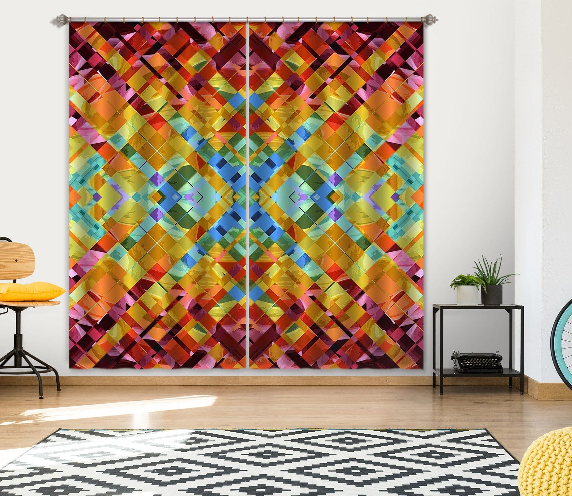 3D Color Weave 042 Shandra Smith Curtain Curtains Drapes Curtains AJ Creativity Home 