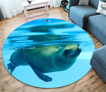 3D Seals 2378 Round Non Slip Rug Mat Mat AJ Creativity Home 