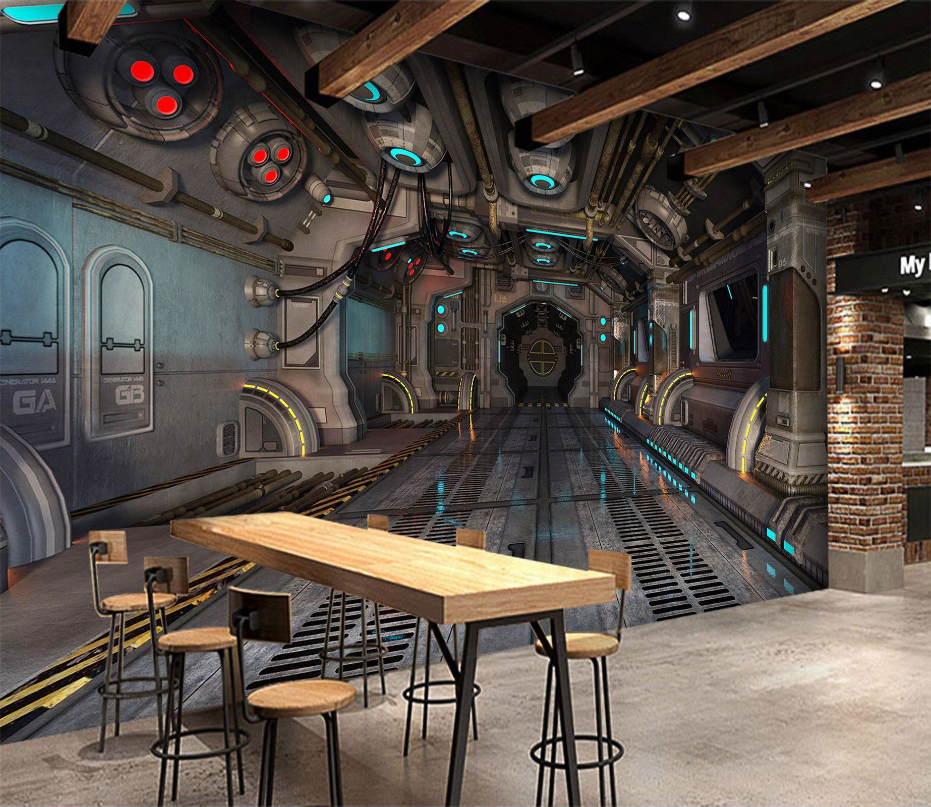 3D Space Capsule 614 Wallpaper AJ Wallpaper 2 