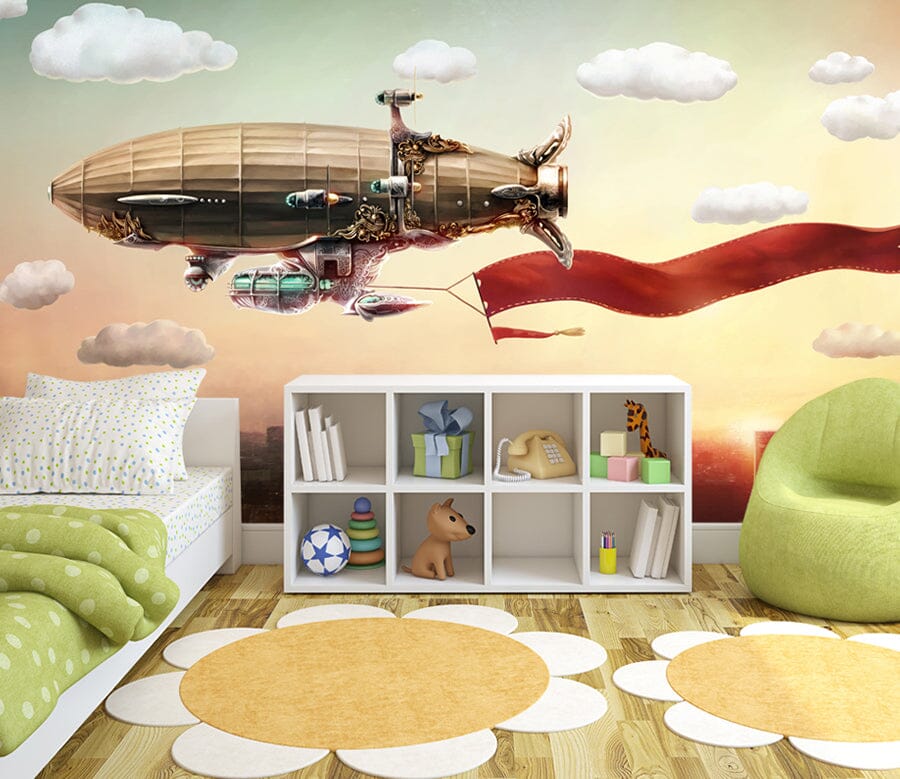 3D Sky Plane 2092 Wall Murals Wallpaper AJ Wallpaper 2 
