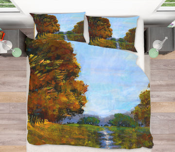3D Lush Tree River 1017 Michael Tienhaara Bedding Bed Pillowcases Quilt