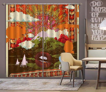 3D Morning Country 049 Showdeer Curtain Curtains Drapes Curtains AJ Creativity Home 