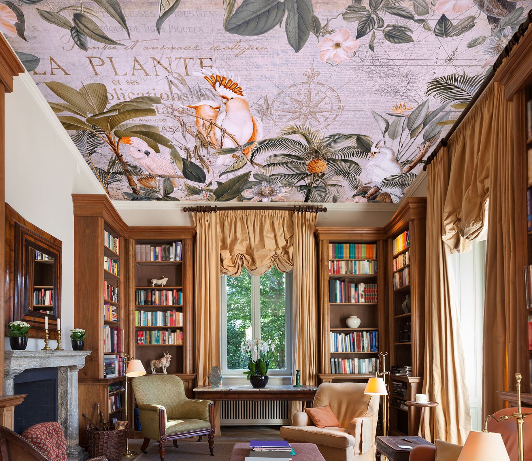 3D Tropical Plants 5273 Andrea Haase Ceiling Wallpaper Murals