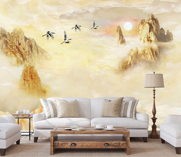 3D Yellow Valley 1509 Wall Murals Wallpaper AJ Wallpaper 2 