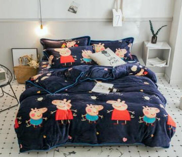 3D Peppa Pig 30254 Bed Pillowcases Quilt