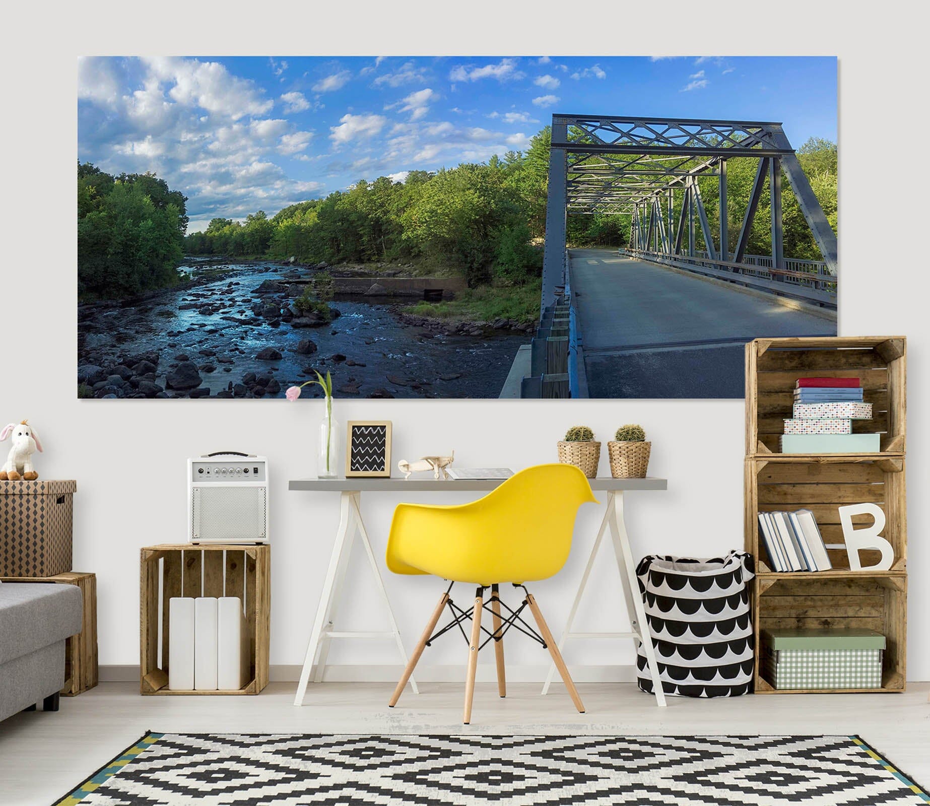 3D Street River 122 Jerry LoFaro Wall Sticker Wallpaper AJ Wallpaper 2 