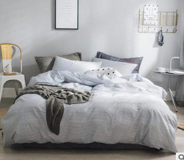 3D Gray 40144 Bed Pillowcases Quilt