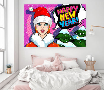 3D Christmas Woman 1053 Wall Sticker