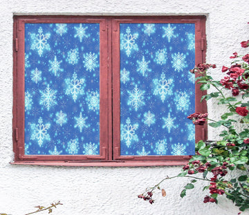 3D Snowflake Pattern 43066 Christmas Window Film Print Sticker Cling Stained Glass Xmas