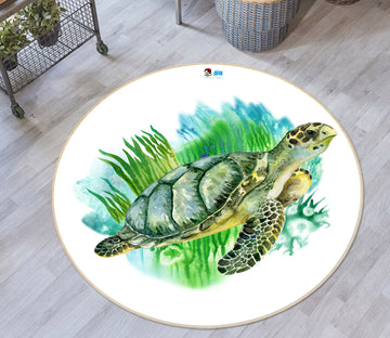 3D Tortoise 74263 Round Non Slip Rug Mat