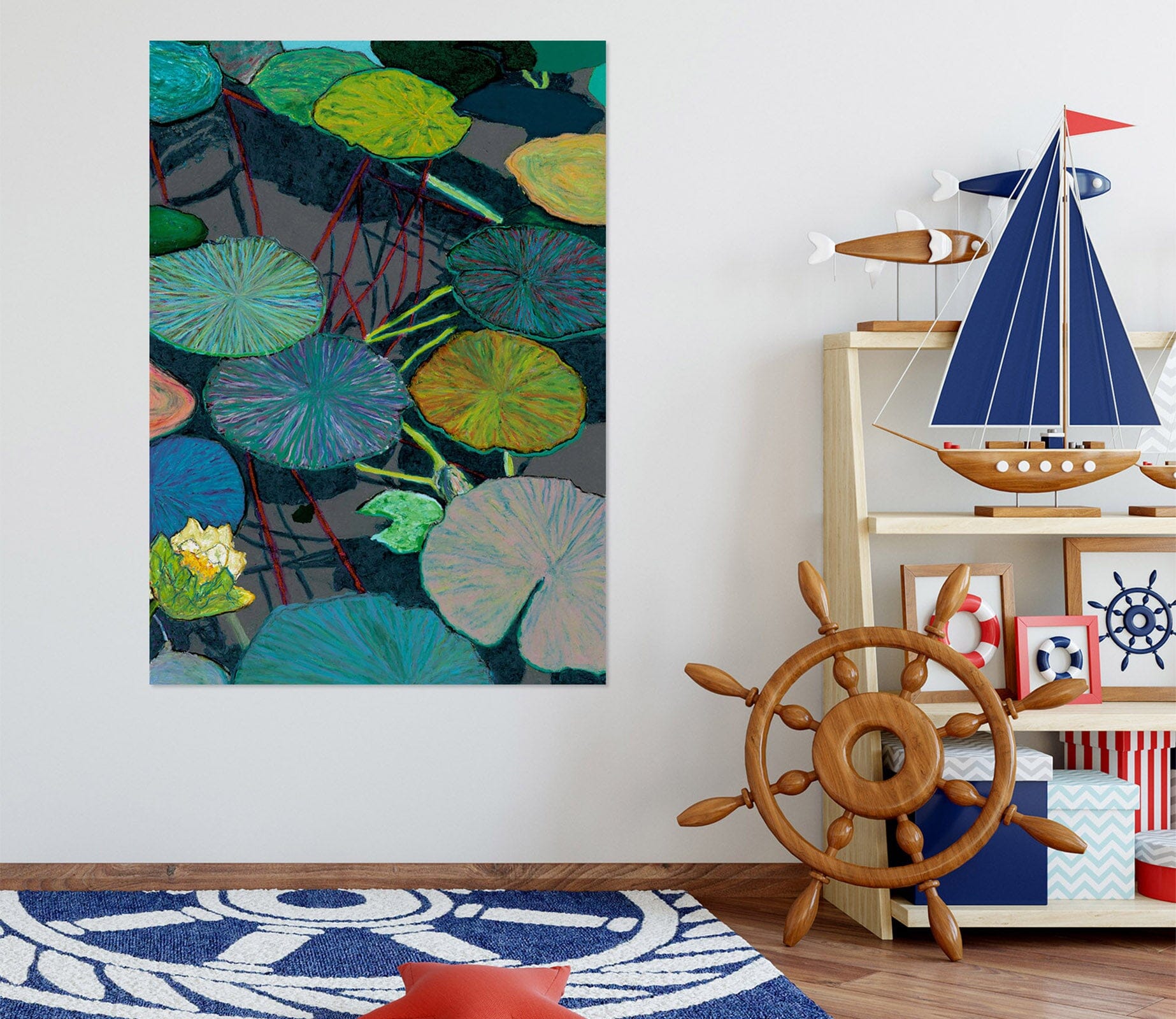 3D Lotus Leaf 279 Allan P. Friedlander Wall Sticker Wallpaper AJ Wallpaper 2 