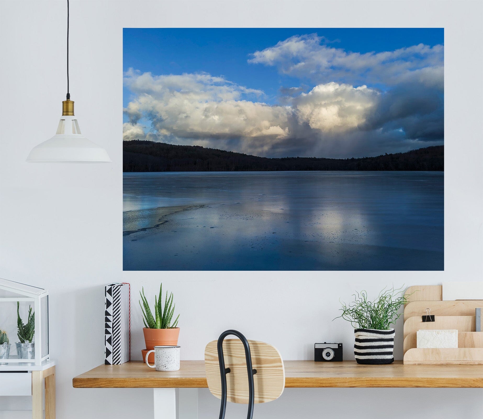 3D Clouds Lake 121 Jerry LoFaro Wall Sticker Wallpaper AJ Wallpaper 2 