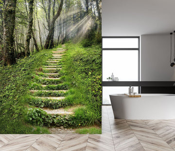 3D Stairway Woods 082 Wall Murals Wallpaper AJ Wallpaper 2 