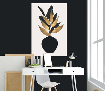 3D Leaf Vase 119 Boris Draschoff Wall Sticker Wallpaper AJ Wallpaper 2 