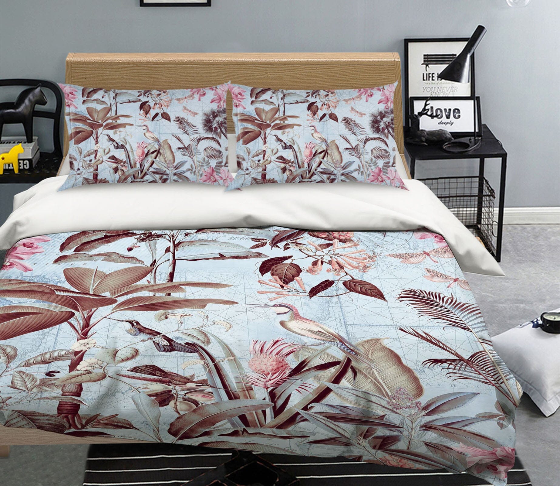 3D Winter Forest 128 Andrea haase Bedding Bed Pillowcases Quilt Quiet Covers AJ Creativity Home 