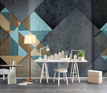 3D Grey Triangle WG020 Wall Murals Wallpaper AJ Wallpaper 2 