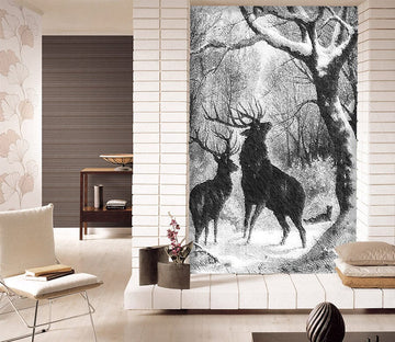 3D Forest Elk 1090 Wall Murals Wallpaper AJ Wallpaper 2 