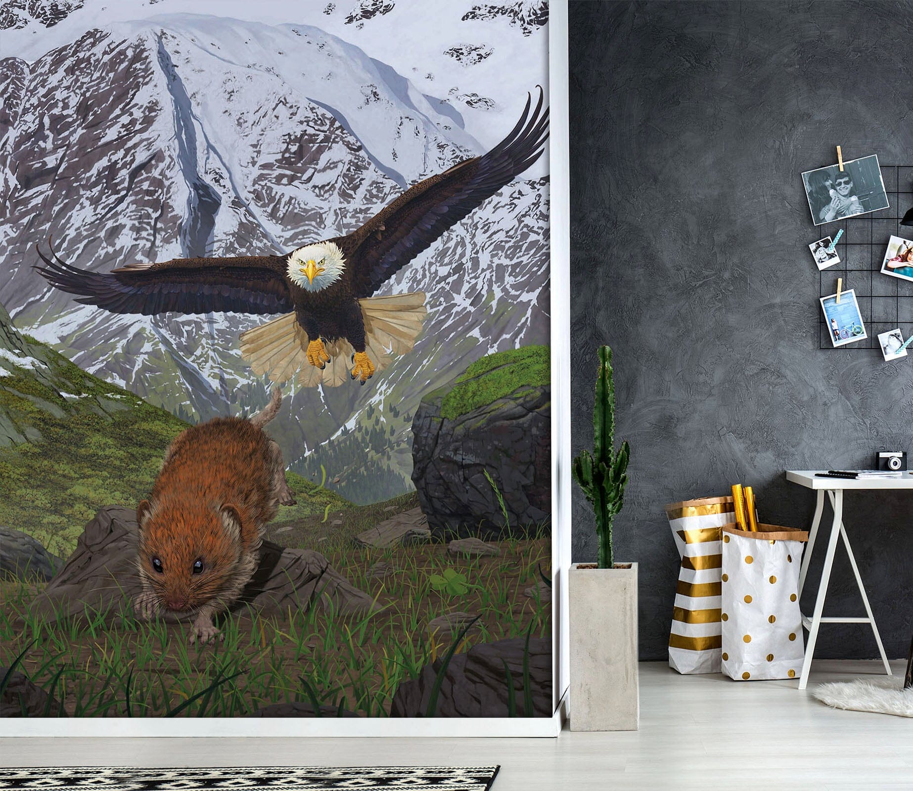 3D Eagle 1406 Wall Murals Exclusive Designer Vincent Wallpaper AJ Wallpaper 2 
