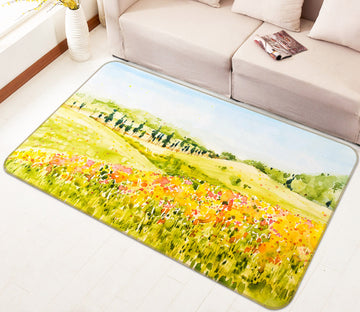 3D Lawn Flowers 30204 Non Slip Rug Mat