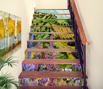 3D Hillside Field Flowers 89160 Allan P. Friedlander Stair Risers