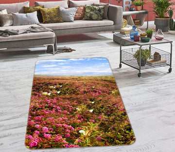 3D Flower Sea 76087 Non Slip Rug Mat