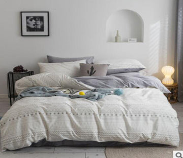 3D White Texture 30101 Bed Pillowcases Quilt