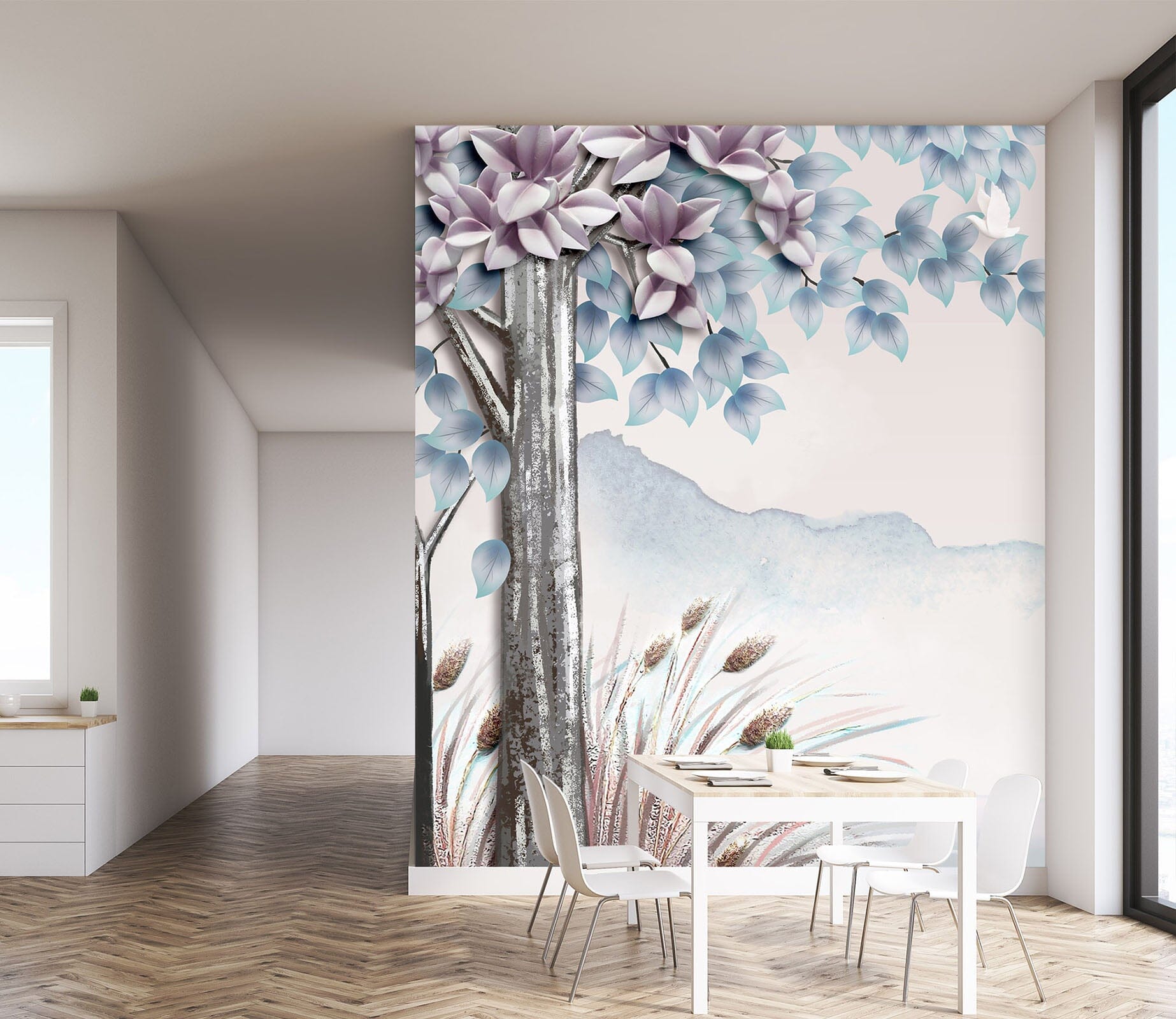 3D Painted Tree 1834 Wall Murals Wallpaper AJ Wallpaper 2 